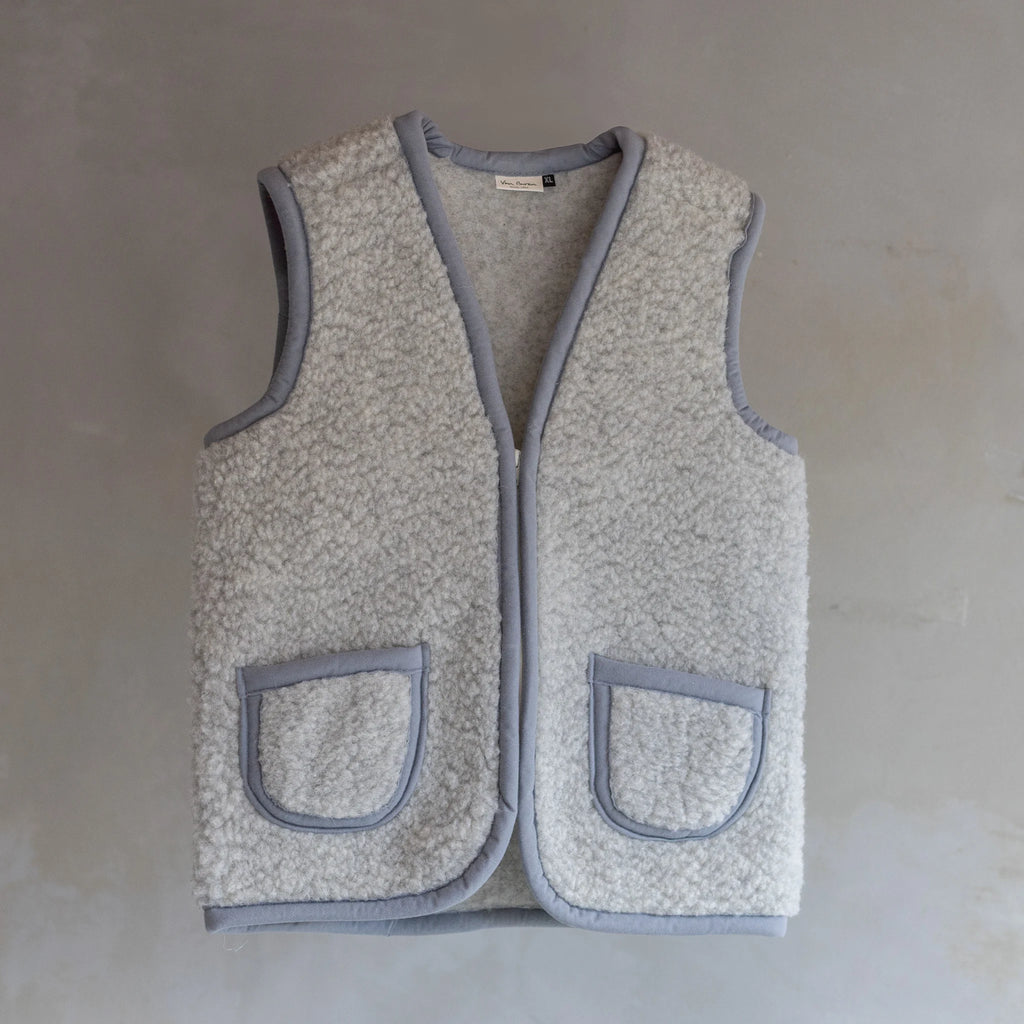 Wollen Volwassen unisex bodywarmer Grijs Van Buren