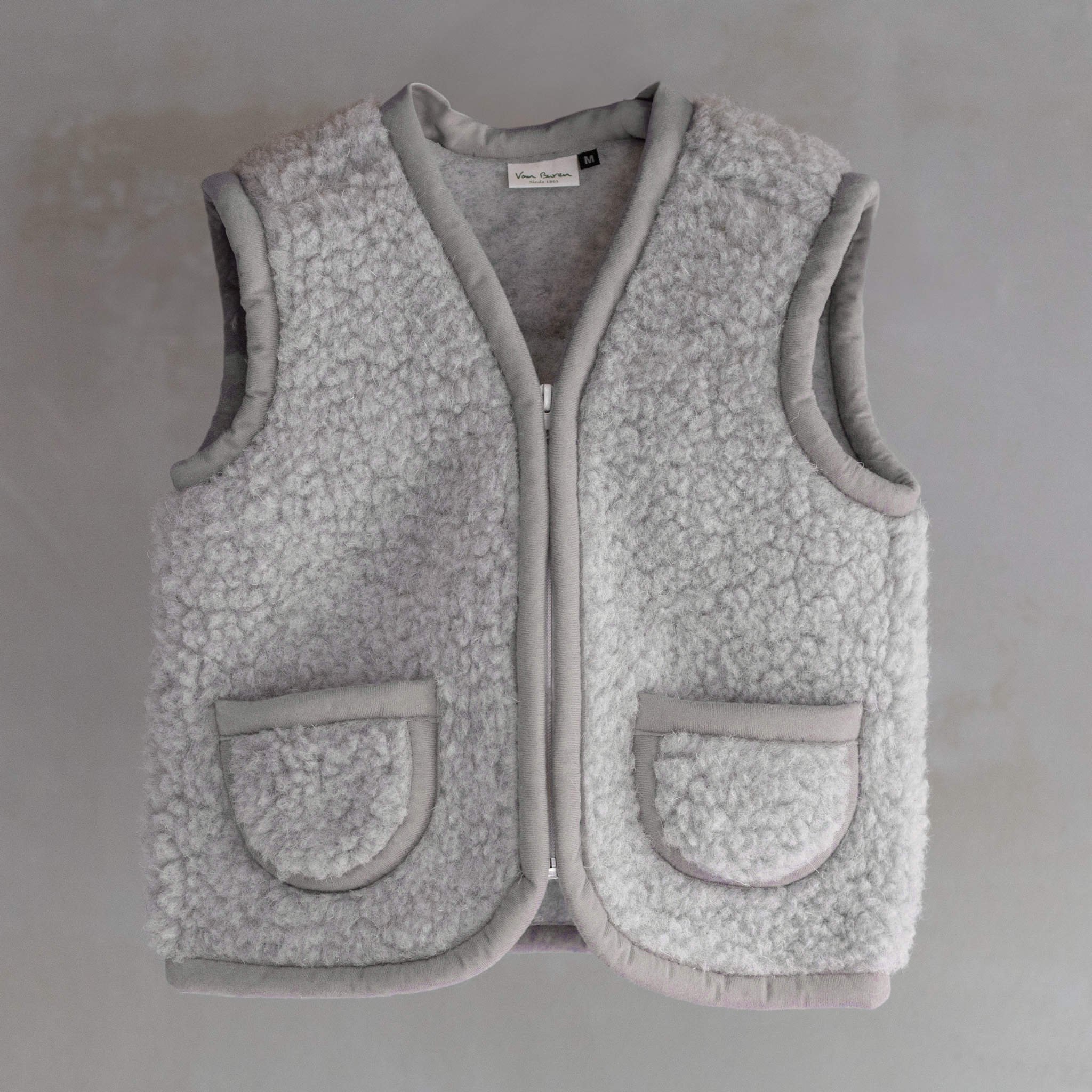 Wollen kinderbodywarmer Grijs Van Buren